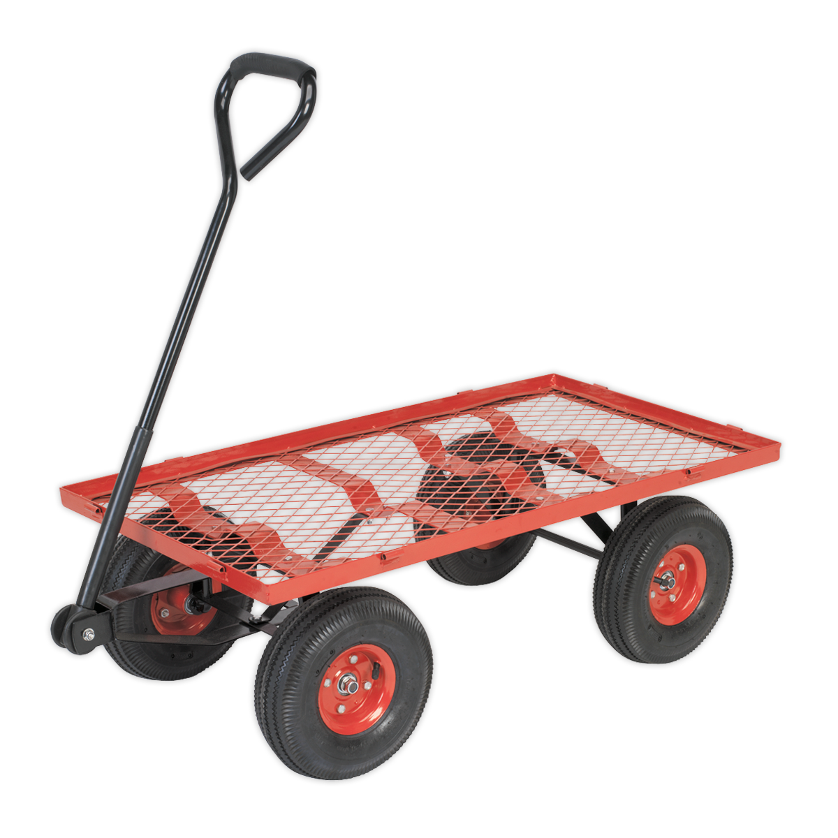 Platform Truck with Removable Sides & Pneumatic Tyres 200kg Capacity