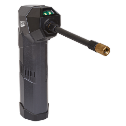 Compact Rechargeable Tyre Inflator & Power Bank with Worklight