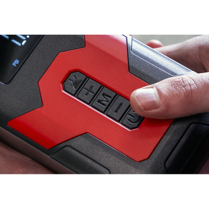 Rechargeable Tyre Inflator & Power Bank with Worklight 12V