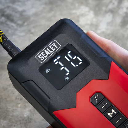 Rechargeable Tyre Inflator & Power Bank with Worklight 12V