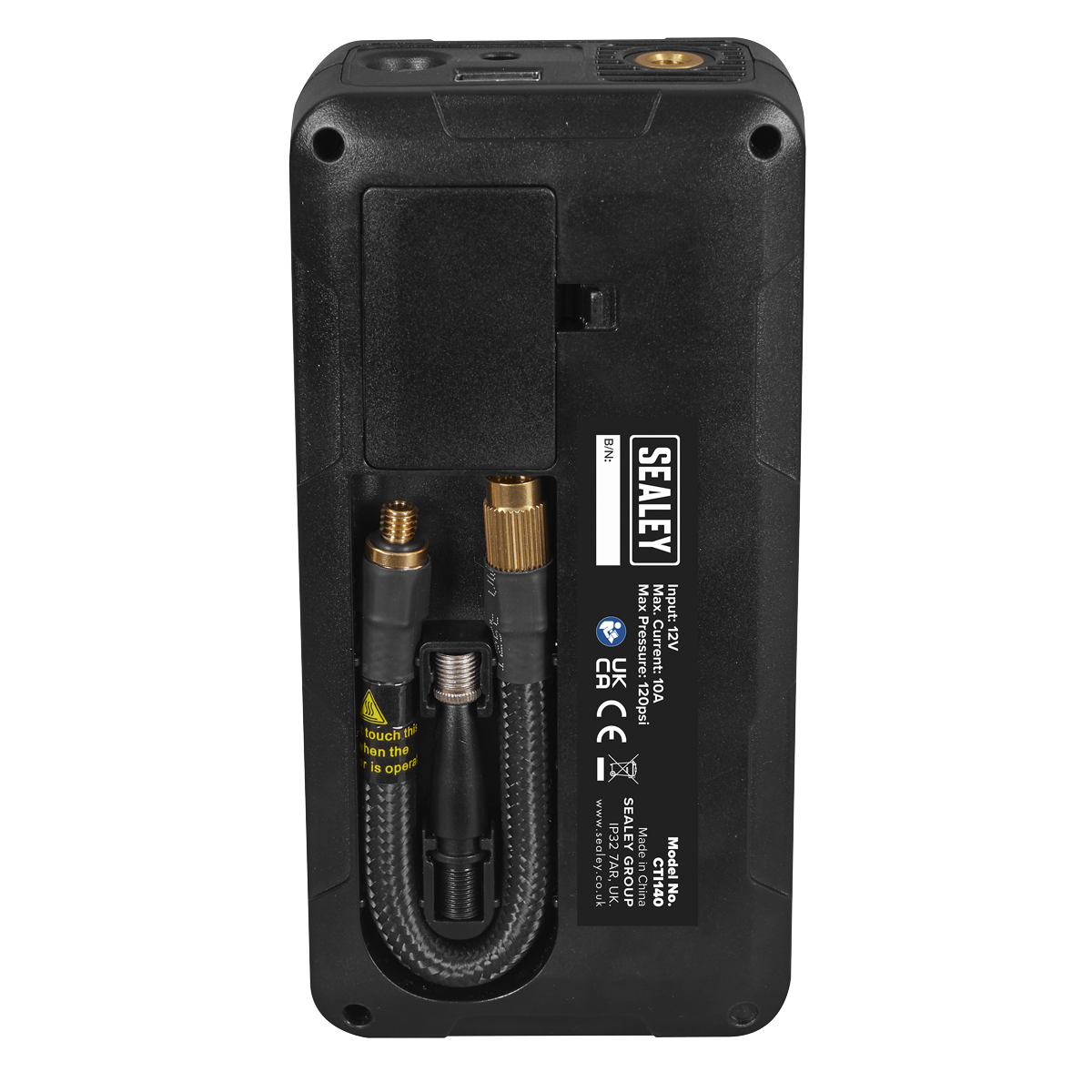 Rechargeable Tyre Inflator & Power Bank with Worklight 12V