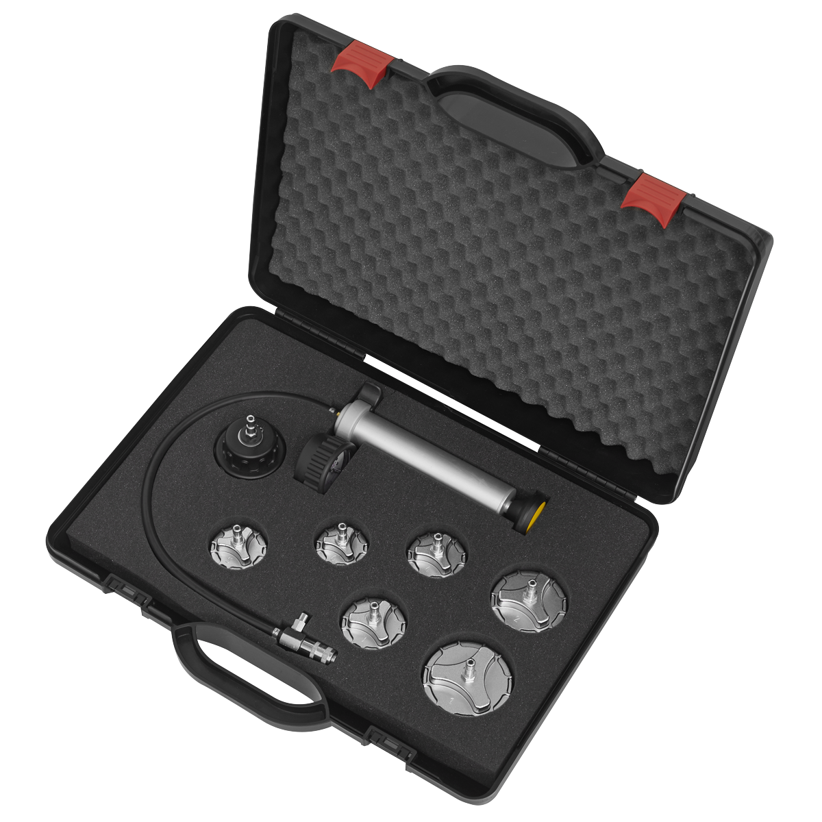 Commercial Cooling System Pressure Test Kit 7pc