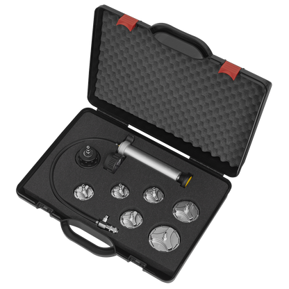 Commercial Cooling System Pressure Test Kit 7pc