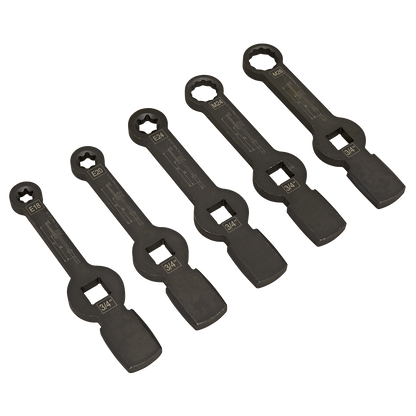 Brake Caliper Slogging Wrench Set 5pc