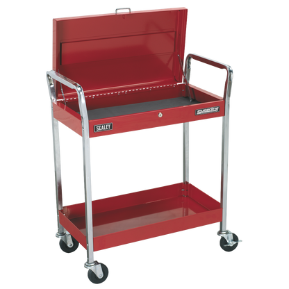Superline PRO® Heavy-Duty Trolley with Lockable Top 2-Level