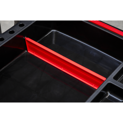 Composite Workshop Trolley with Parts Storage 3-Level