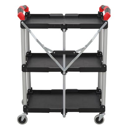 Folding Workshop Trolley 3-Level