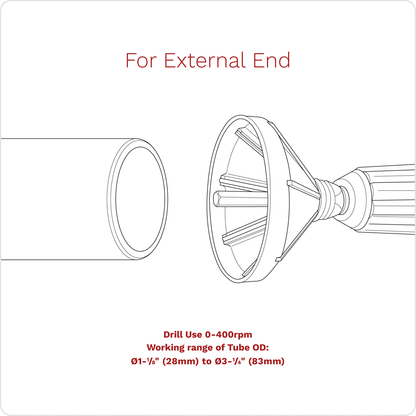 Internal & External 2-in-1 Deburring/Chamfer Tool 27-86mm