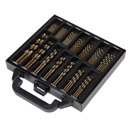 HSS Cobalt Fully Ground Drill Bit Set 99pc