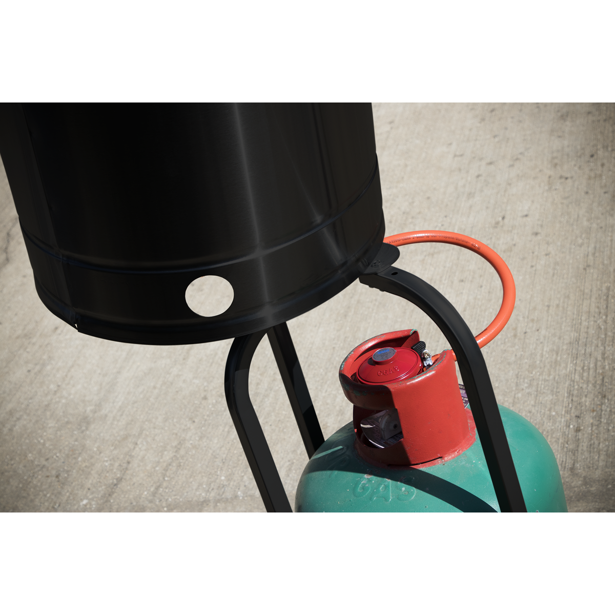 Dellonda Outdoor Garden Gas Patio Heater 13kW Commercial & Domestic Use, Black