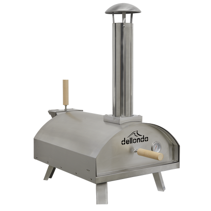 Dellonda Wood-Fired Pizza Oven 14" - Stainless Steel