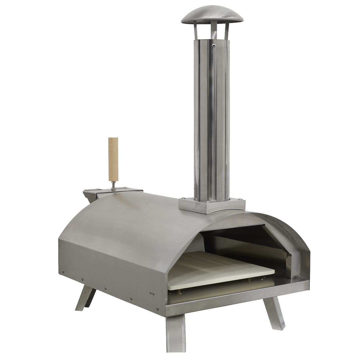 Dellonda Wood-Fired Pizza Oven 14" - Stainless Steel