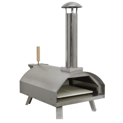 Dellonda Wood-Fired Pizza Oven 14" - Stainless Steel