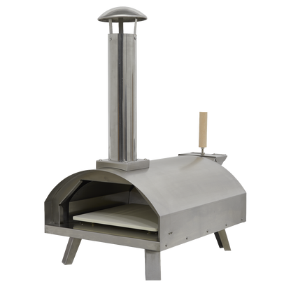 Dellonda Wood-Fired Pizza Oven 14" - Stainless Steel