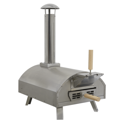 Dellonda Wood-Fired Pizza Oven 14" - Stainless Steel