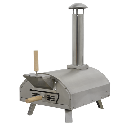 Dellonda Wood-Fired Pizza Oven 14" - Stainless Steel