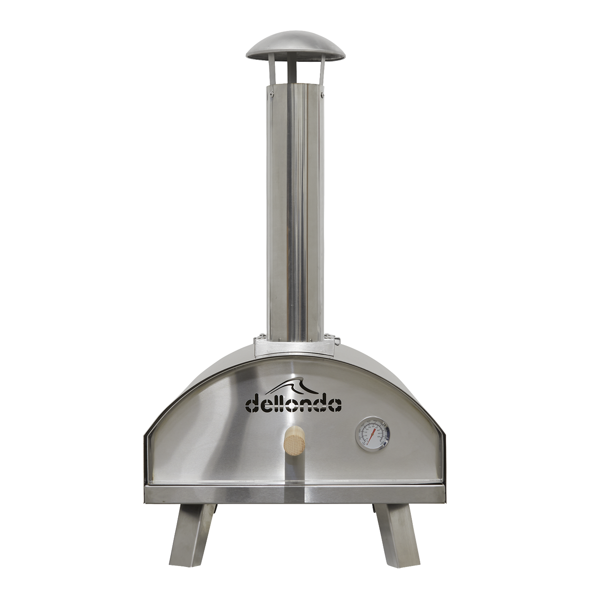 Dellonda Wood-Fired Pizza Oven 14" - Stainless Steel