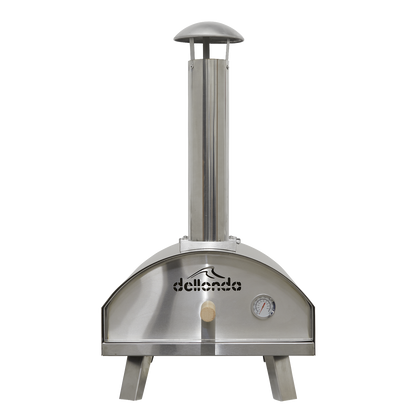 Dellonda Wood-Fired Pizza Oven 14" - Stainless Steel