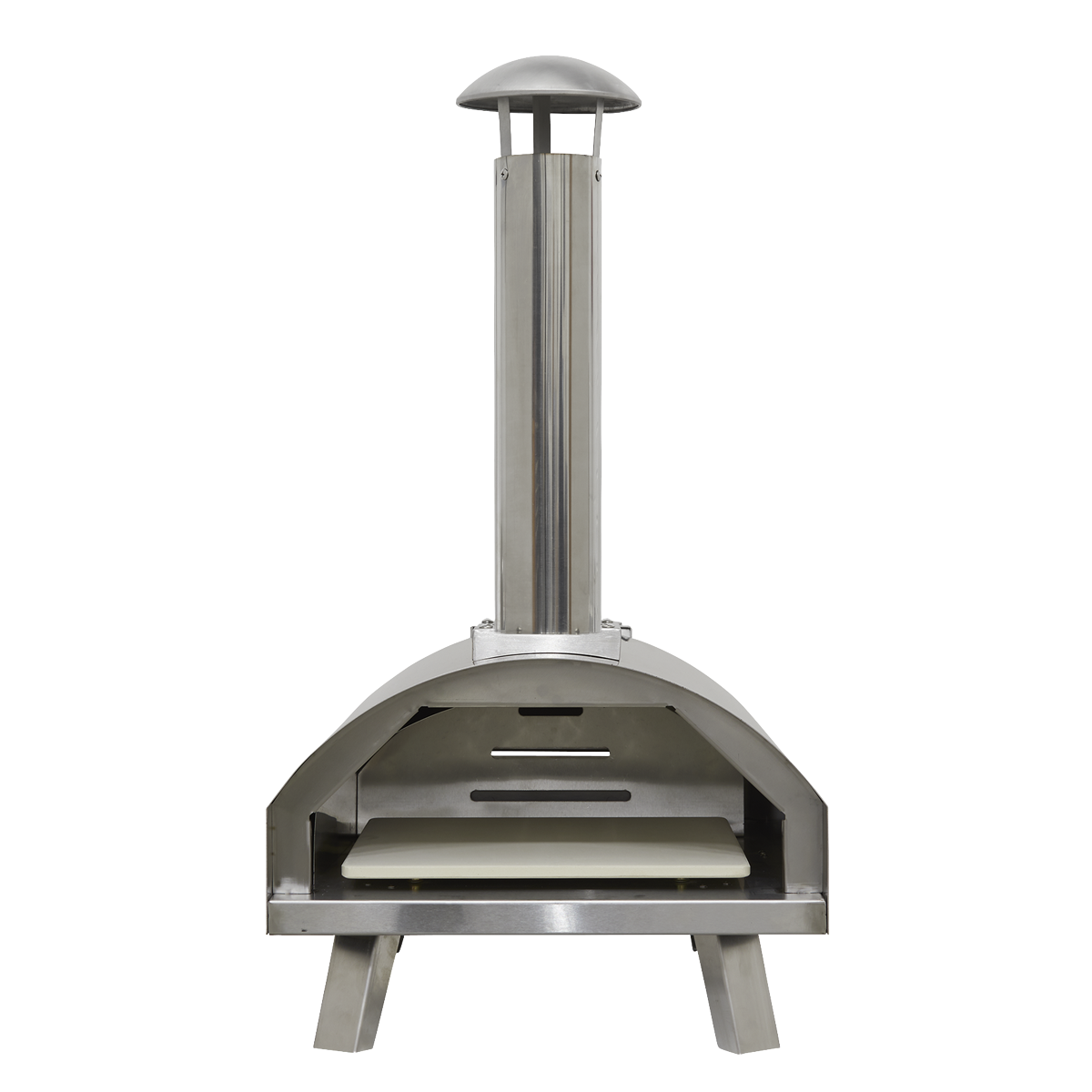 Dellonda Wood-Fired Pizza Oven 14" - Stainless Steel