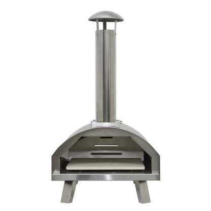 Dellonda Wood-Fired Pizza Oven 14" - Stainless Steel