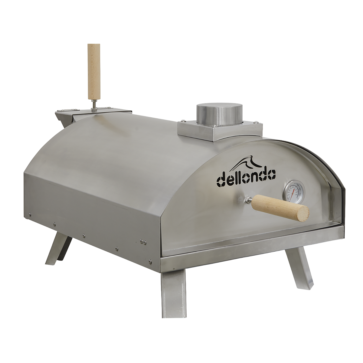 Dellonda Wood-Fired Pizza Oven 14" - Stainless Steel