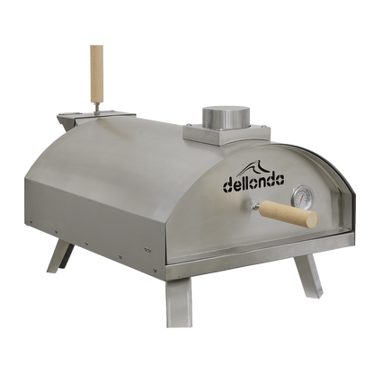 Dellonda Wood-Fired Pizza Oven 14" - Stainless Steel