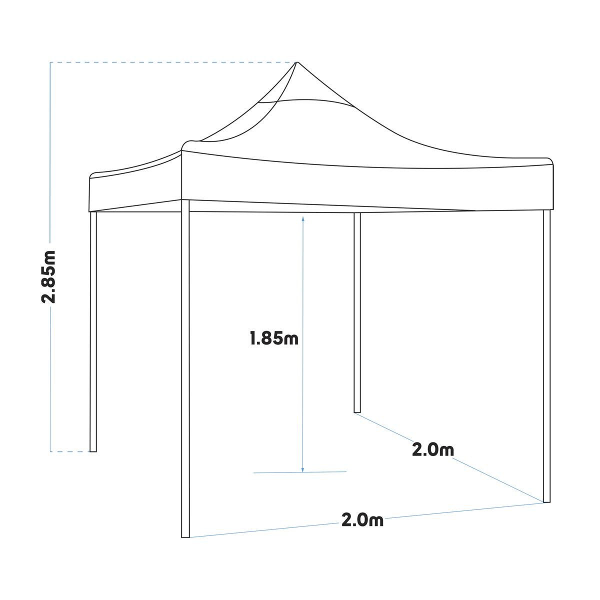 Dellonda Premium Pop-Up Gazebo