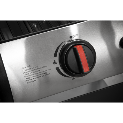 Dellonda 2 Burner Gas BBQ Grill with Piezo Ignition & Thermometer