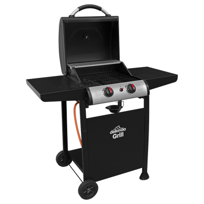 Dellonda 2 Burner Gas BBQ Grill with Piezo Ignition & Thermometer