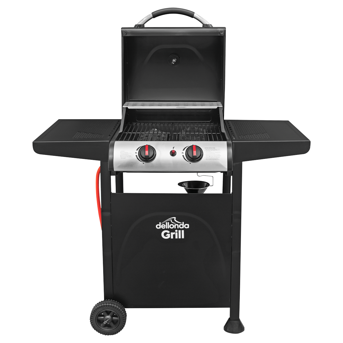 Dellonda 2 Burner Gas BBQ Grill with Piezo Ignition & Thermometer