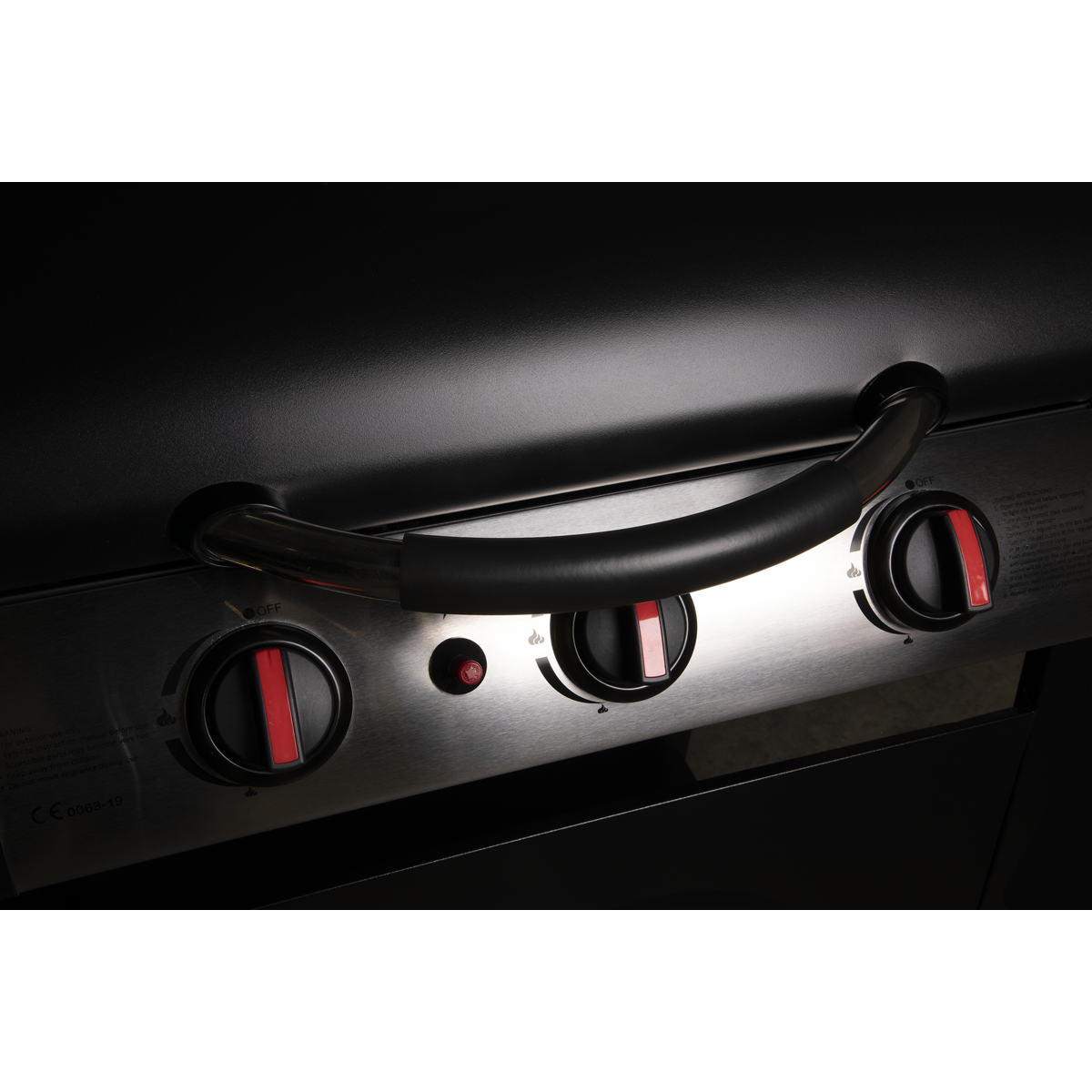 Dellonda 3 Burner Gas BBQ Grill with Piezo Ignition & Thermometer