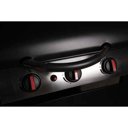 Dellonda 3 Burner Gas BBQ Grill with Piezo Ignition & Thermometer
