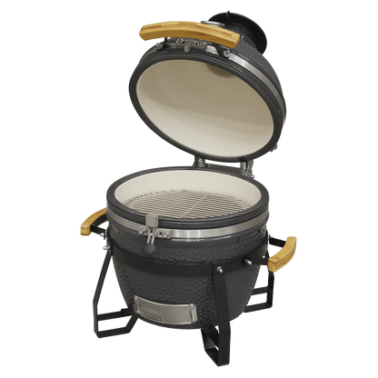 Dellonda Deluxe 16"(40cm) Ceramic Kamado Style BBQ