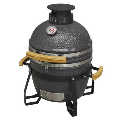 Dellonda Deluxe 16"(40cm) Ceramic Kamado Style BBQ