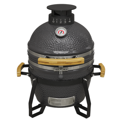 Dellonda Deluxe 16"(40cm) Ceramic Kamado Style BBQ