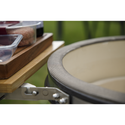 Dellonda Deluxe 22"(56cm) Ceramic Kamado Style BBQ with Wheeled Stand