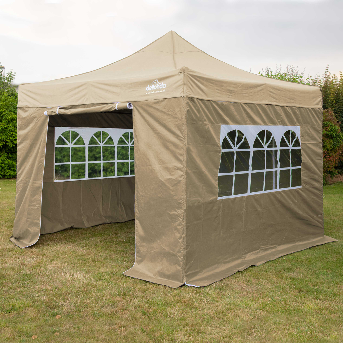 Dellonda Premium Pop-Up Gazebo & Side Walls