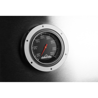 Dellonda 3 Burner Deluxe Gas BBQ Grill with Piezo Ignition & Thermometer - Stainless Steel