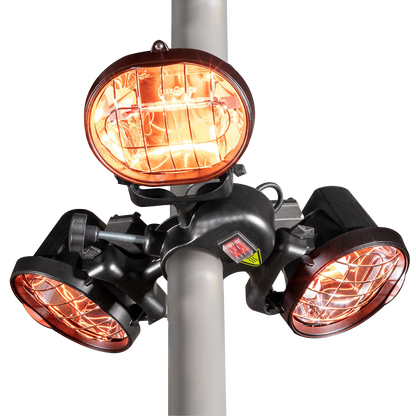 Dellonda Folding Parasol/Gazebo/Patio Infrared Heater