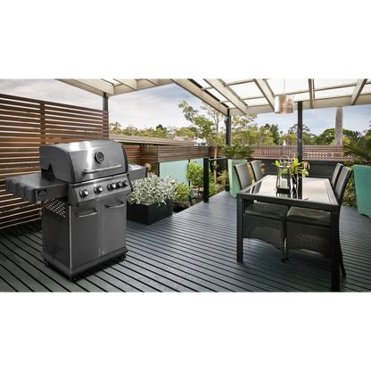 Dellonda 4+1 Burner Deluxe Gas BBQ Grill with Piezo Ignition & Thermometer - Stainless Steel
