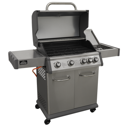 Dellonda 4+1 Burner Deluxe Gas BBQ Grill with Piezo Ignition & Thermometer - Stainless Steel