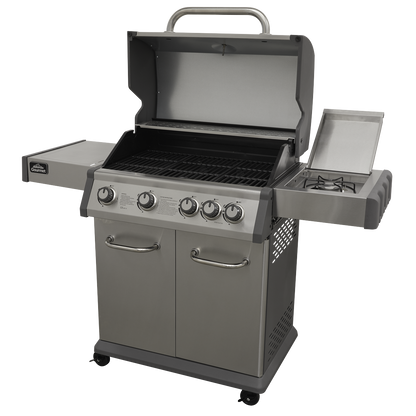 Dellonda 4+1 Burner Deluxe Gas BBQ Grill with Piezo Ignition & Thermometer - Stainless Steel