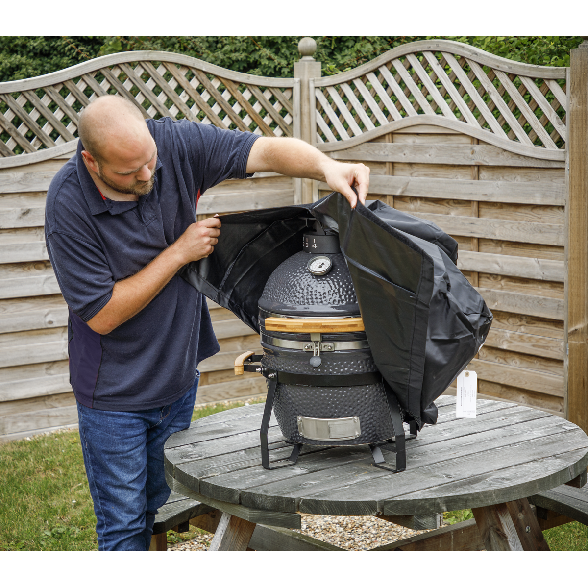 Dellonda Water-Resistant Kamado BBQ Cover for DG158