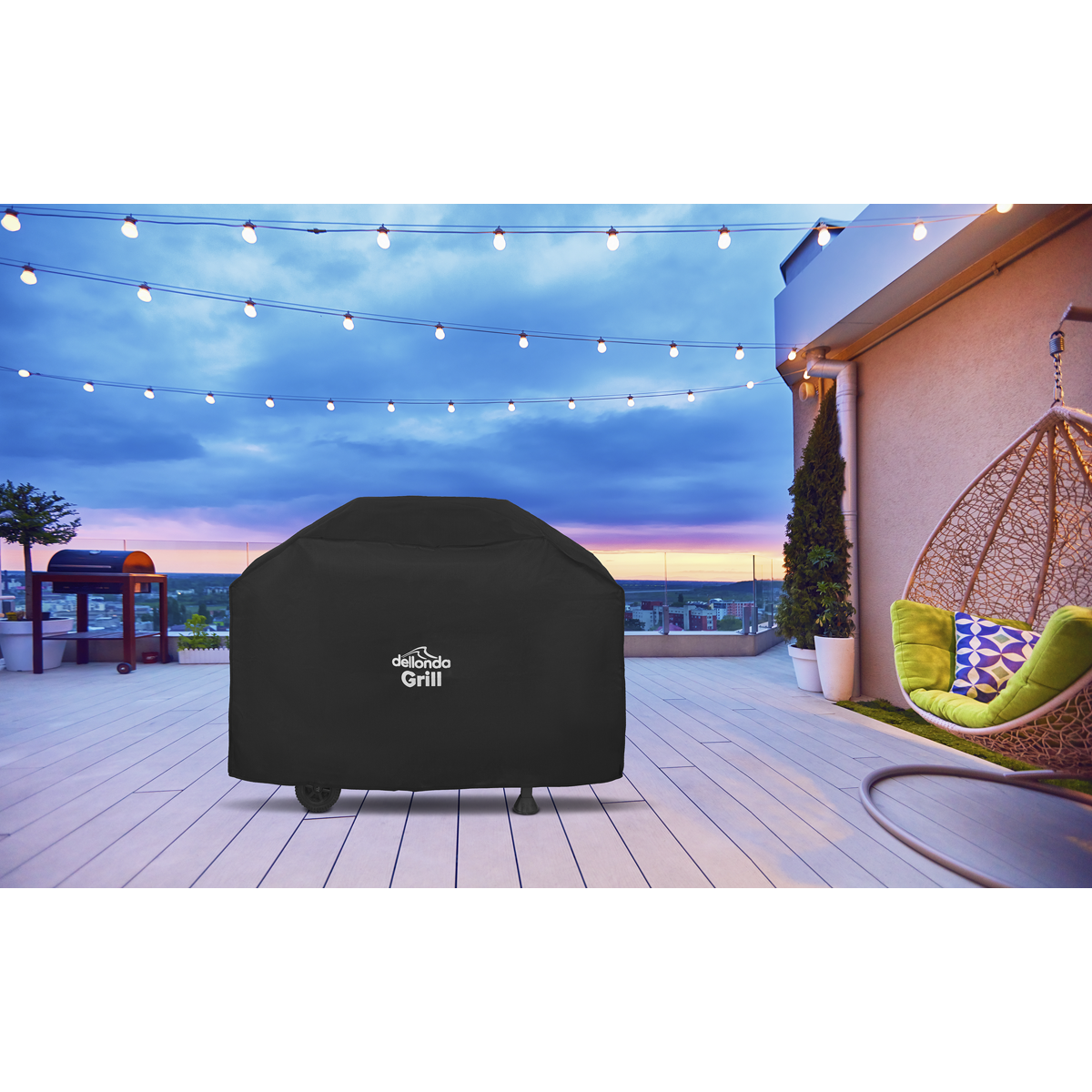 Dellonda PVC Water-Resistant BBQ Cover for DG14
