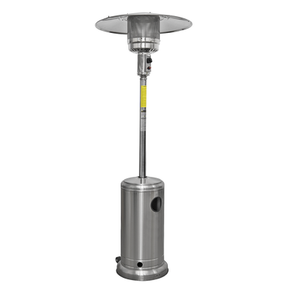 Dellonda Outdoor Garden Gas Patio Heater 13kW Commercial & Domestic Use, Stainless Steel