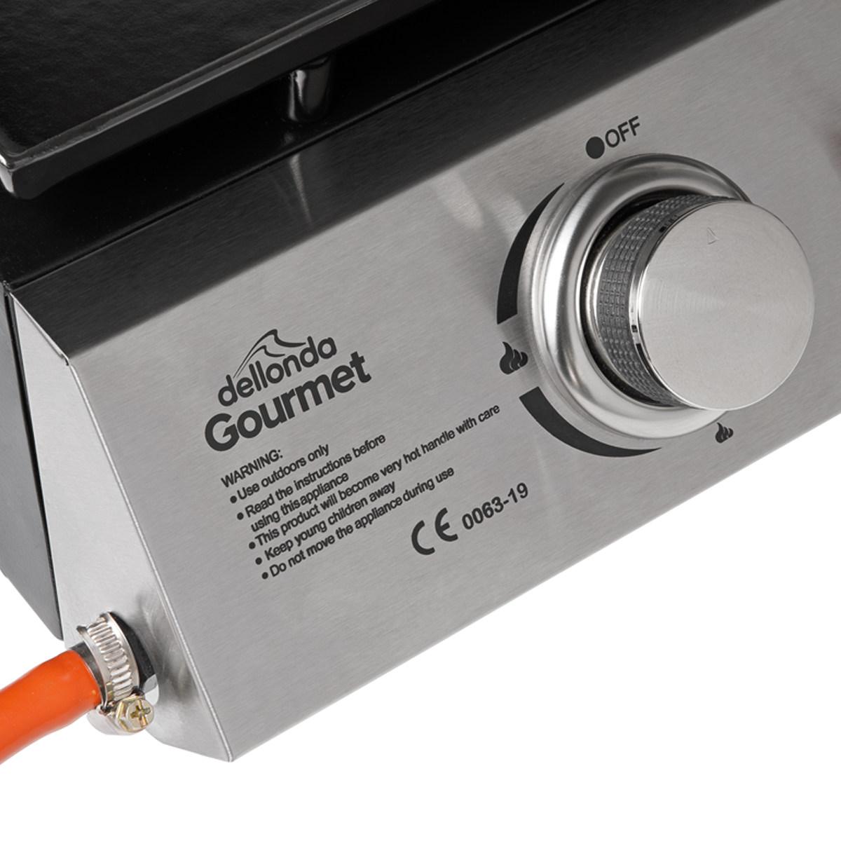 Dellonda 2 Burner Portable Gas Plancha