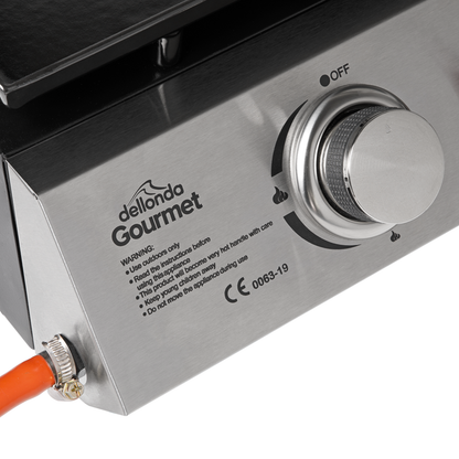 Dellonda 2 Burner Portable Gas Plancha