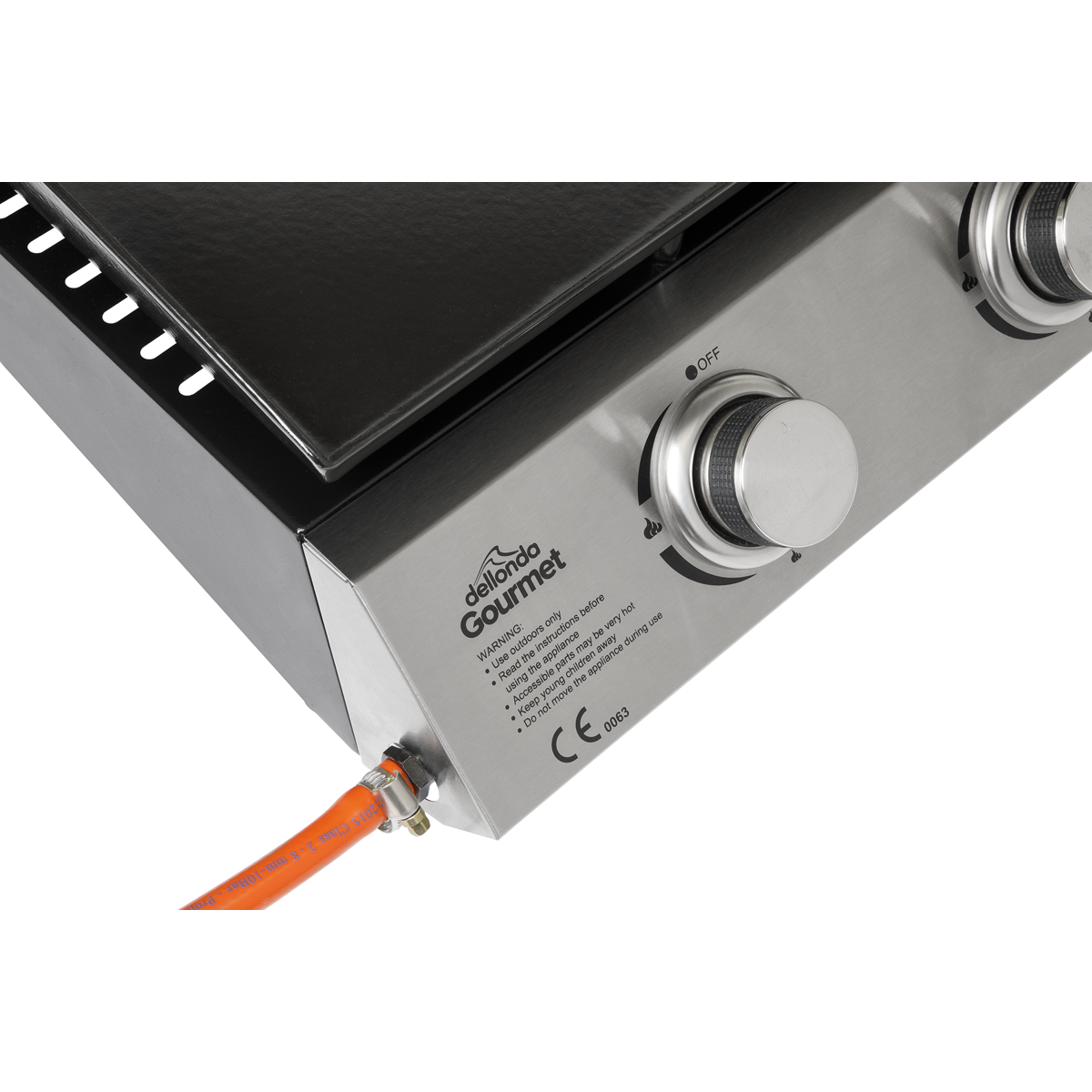 Dellonda 3 Burner Portable Gas Plancha