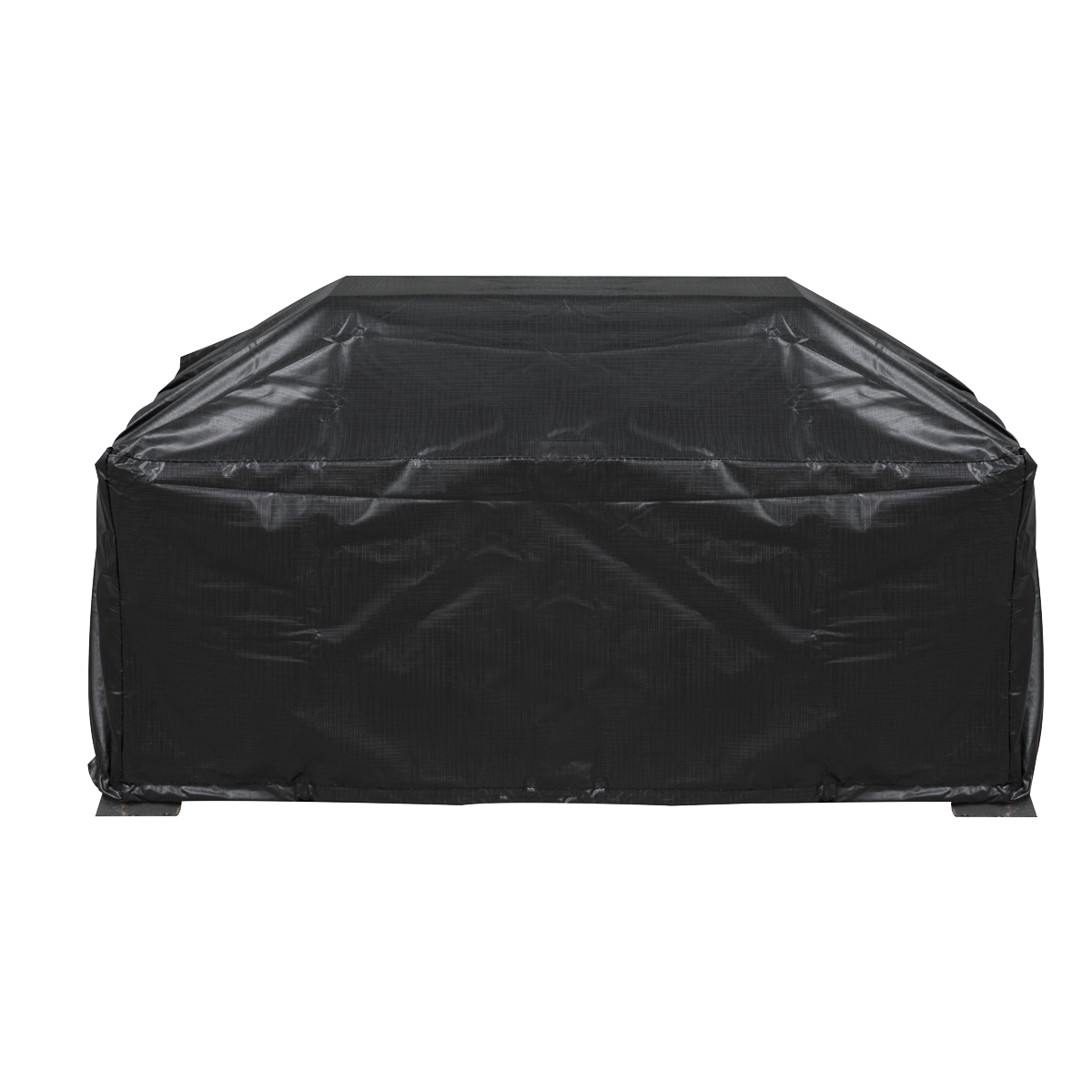 Dellonda 35" Rectangular Outdoor Fire Pit, Antique Bronze Effect, Supplied with Water-Resistant Drawstring Cover