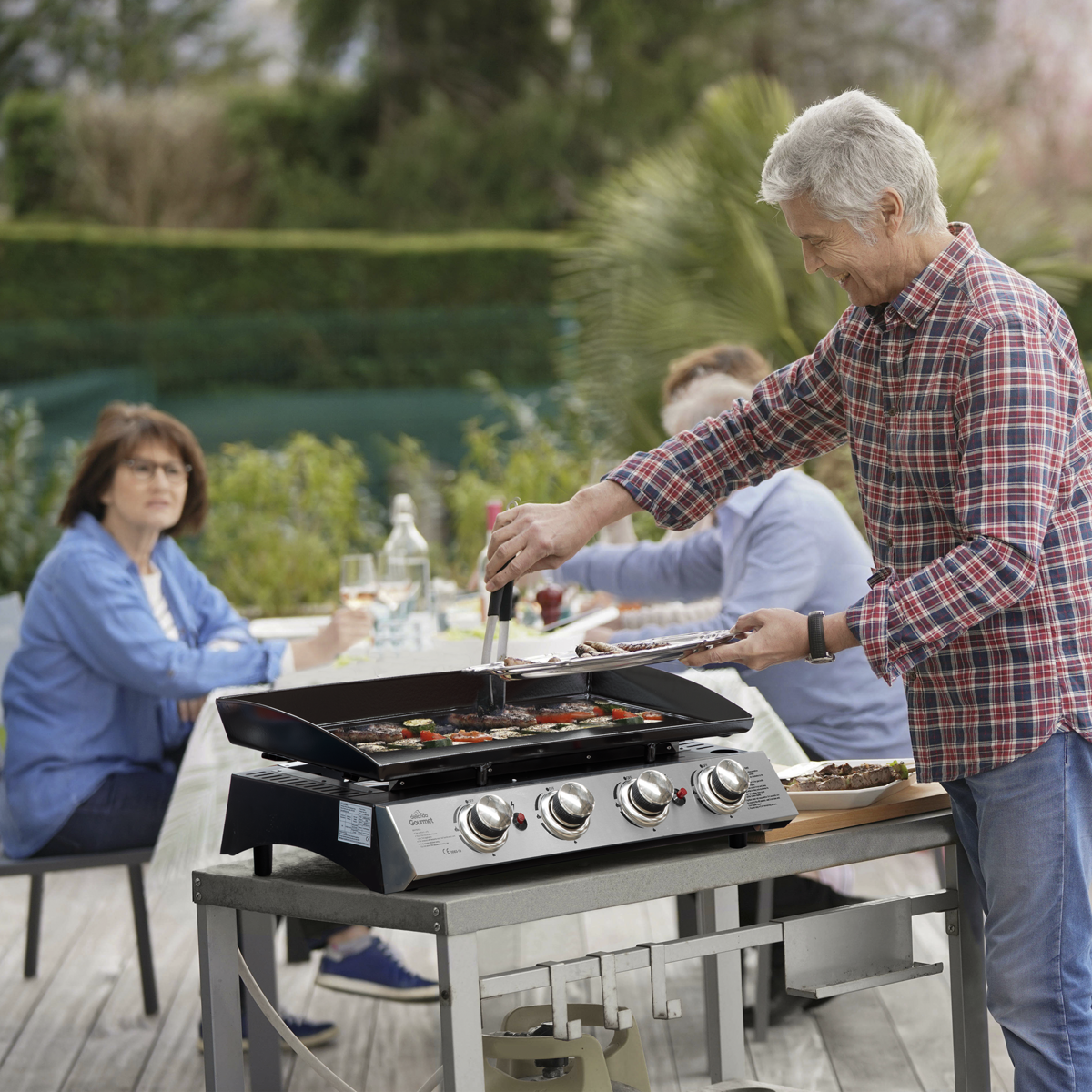 Dellonda 4 Burner Portable Gas Plancha